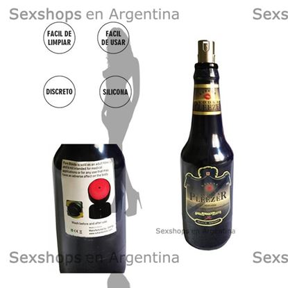 Estimulador masculino con cubierta de botella Circinus